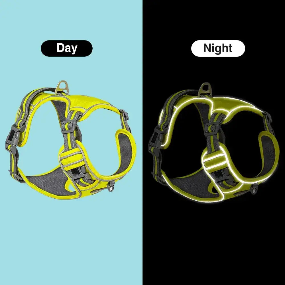 Adjustable Reflective Dog Harness - Safe & Comfortable Walks Anytime