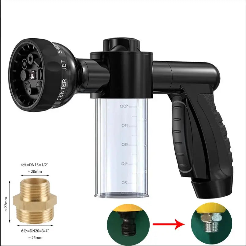 "Adjustable High-Pressure Garden Sprayer Multi-Function Watering Tool